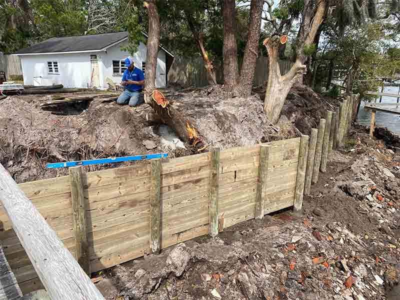 Seawall Repair in Belleair Bluffs, FL
