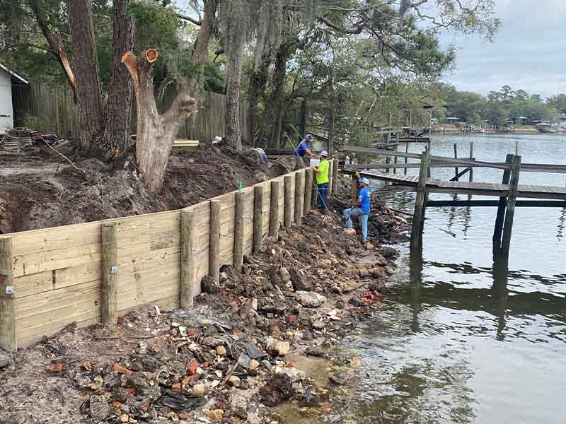 Seawall Repair in Belleair Bluffs, FL